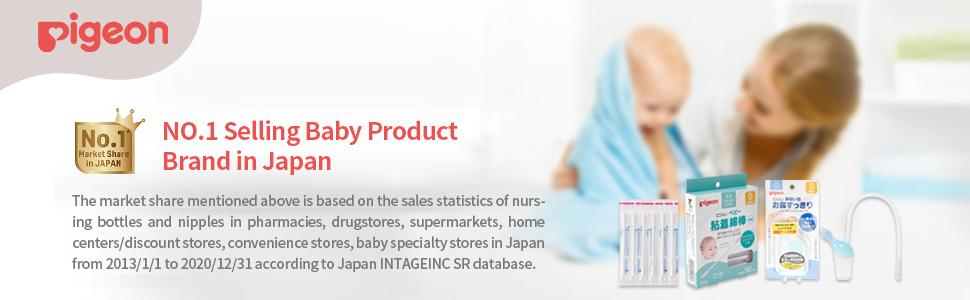 Pigeon Baby Sticky Cotton Swabs 50pcs 2 Pack Soft Gentle Natural Cotton Balls Japanese Baby Care Brand Mom’s Choice