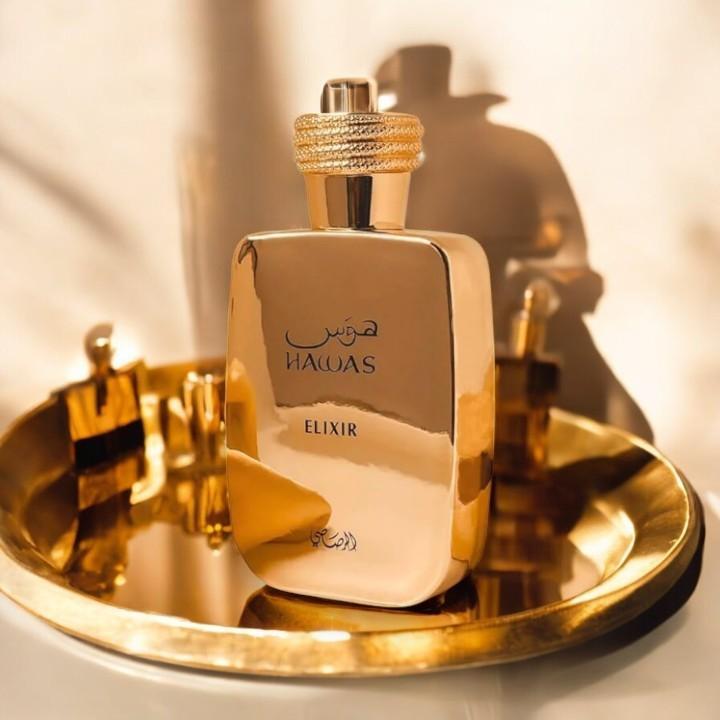 Rasasi Hawas Elixir Eau de Parfum Spray for Men 3.4 oz (100ml) - Lavendar, Vanilla & Honey Scent Rasasi Hawas Elixir Eau de Parfum Spray for Men 3.4 oz (100ml) - Lavendar, Vanilla & Honey Scent