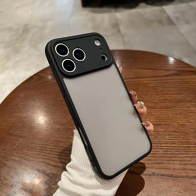 for Iphone Including Air, 17 Pro Max, 17 Pro, 17, 16 Pro Max, 16 Pro, 16, 16E, 15 Pro Max, 15 Pro, 15, 14 Pro Max, 14 Pro, 14, 13 Pro Max, 12 11 ProMax XsMax, Offering Shock Resistance And Camera Protection, Featuring a Minimalist Matte Black  Design,