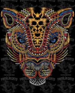 Jaguar Azteca  DTF Transfer