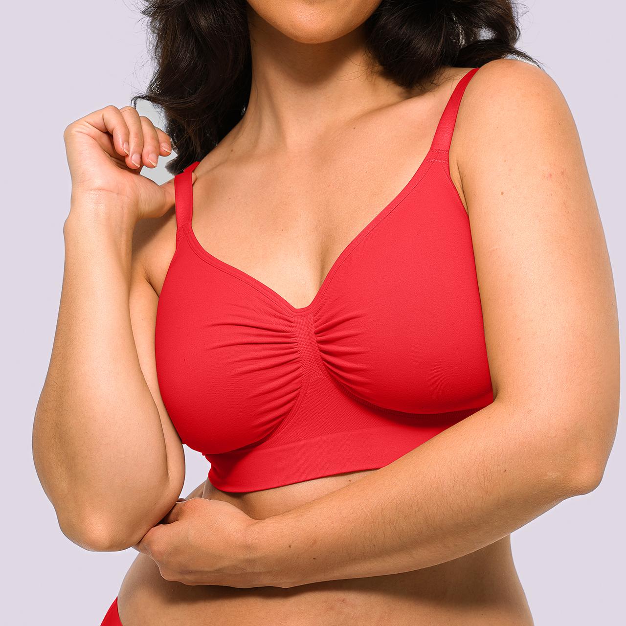 Shapellx ZeroFeel Wireless Bra – Wide Band & Cross-Back Support Sales