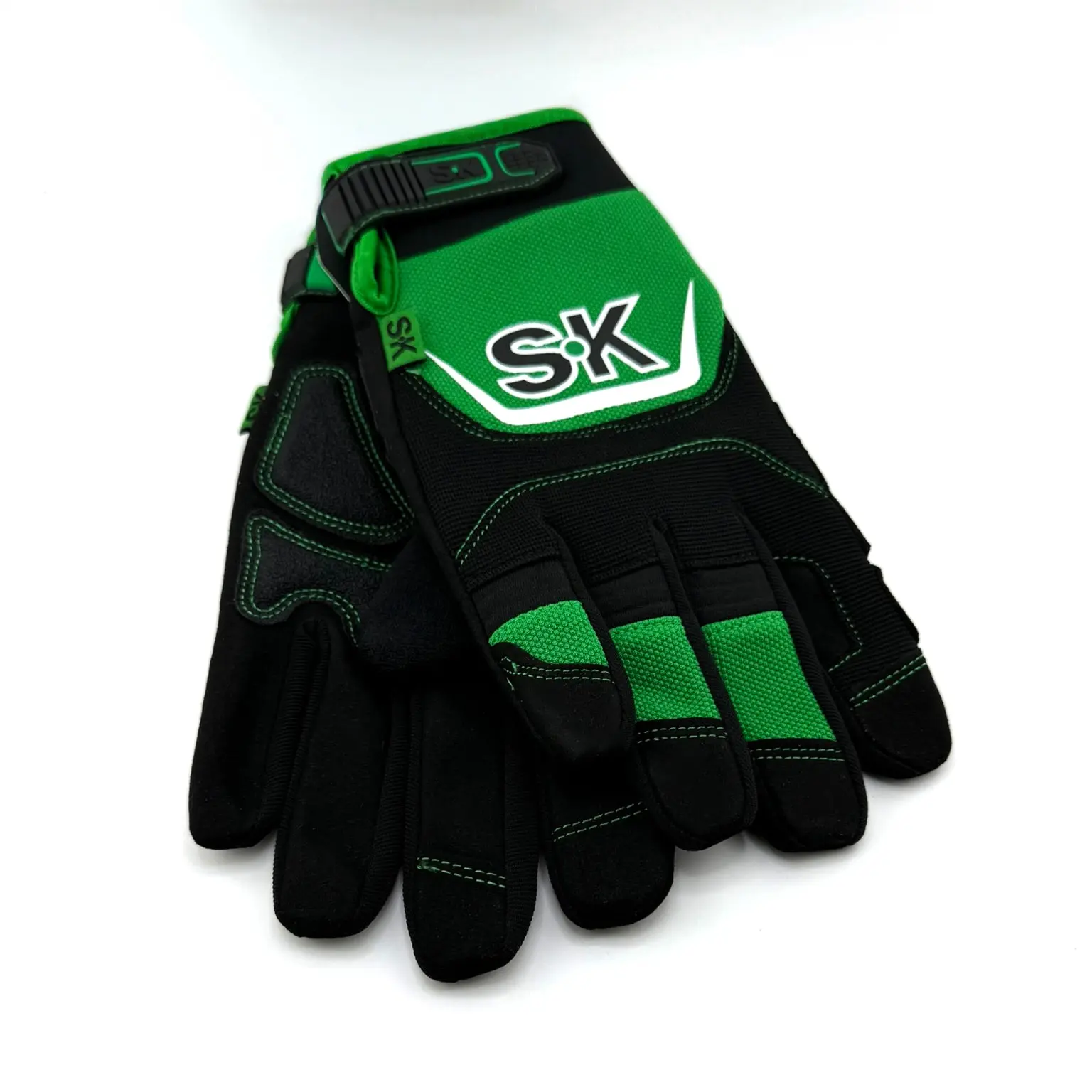 Mechanic's Touchscreen Work Gloves, Large, Conductive Fingertips, Reinforced, Adjustable Hook-and-Loop Closure, Lightweight Fabric, Home Improvement & Work Safety Equipment