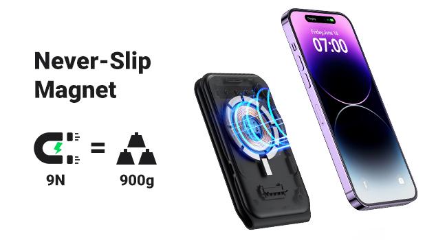 INIU 3 in 1 Magnetic Foldable Wireless Charger Stand for Apple Series, Travel Wireless Charging Station Compatible with Multple Devices for Apple Watch, AirPods, iPhone 17 16 15 14 13 12 series Pro Max Mini (with Adapter) Mobile Portable Folding