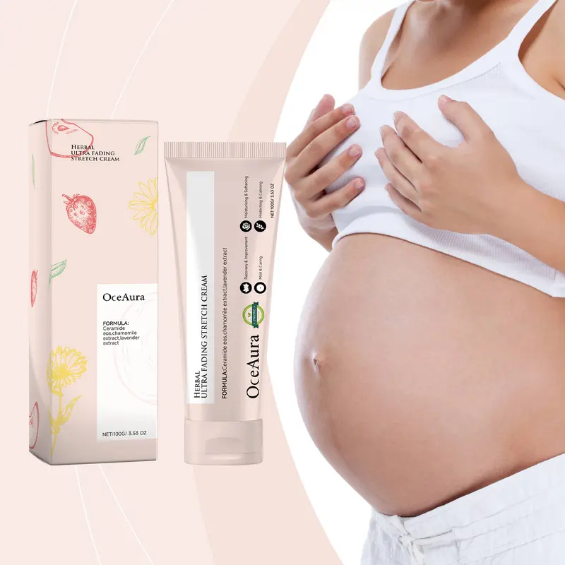 OceAura Skin Care Cream — Reduces Stretch Marks & Postpartum Scars, Moisturizes & Smooths Skin, Body Care Cream