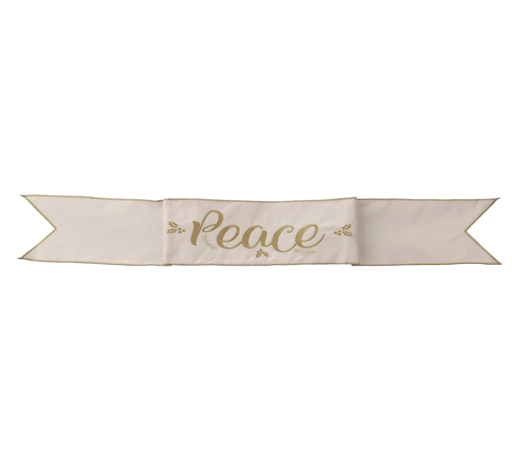 6" x 44" Velvet "PEACE" Banner by Valerie