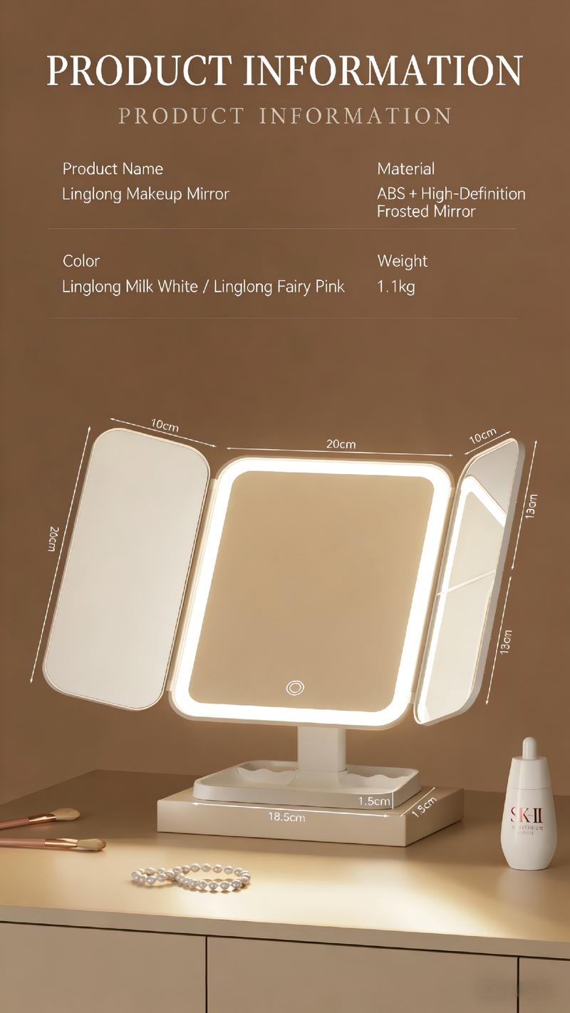 Valentine’s Day Gift for Her | KEIMI Portable LED Light Makeup Mirror, Adjustable Touch Lighting, 2X/3X/5X Magnification Foldable Vanity Mirror Valentine’s Day Gift for Her | KEIMI Portable LED Light Makeup Mirror, Adjustable Touch Lighting, 2X/3X/5X Magnification Foldable Vanity Mirror