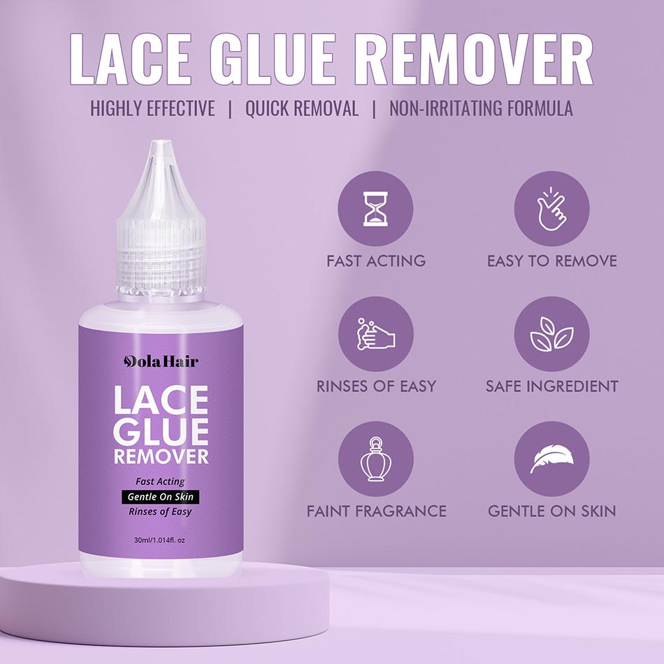 Dolahair Glueless Lace Melting Spray Wig Install Kit with Lace Glue Adhesive Glue Remover & Lace Bands for Seamless Natural Look