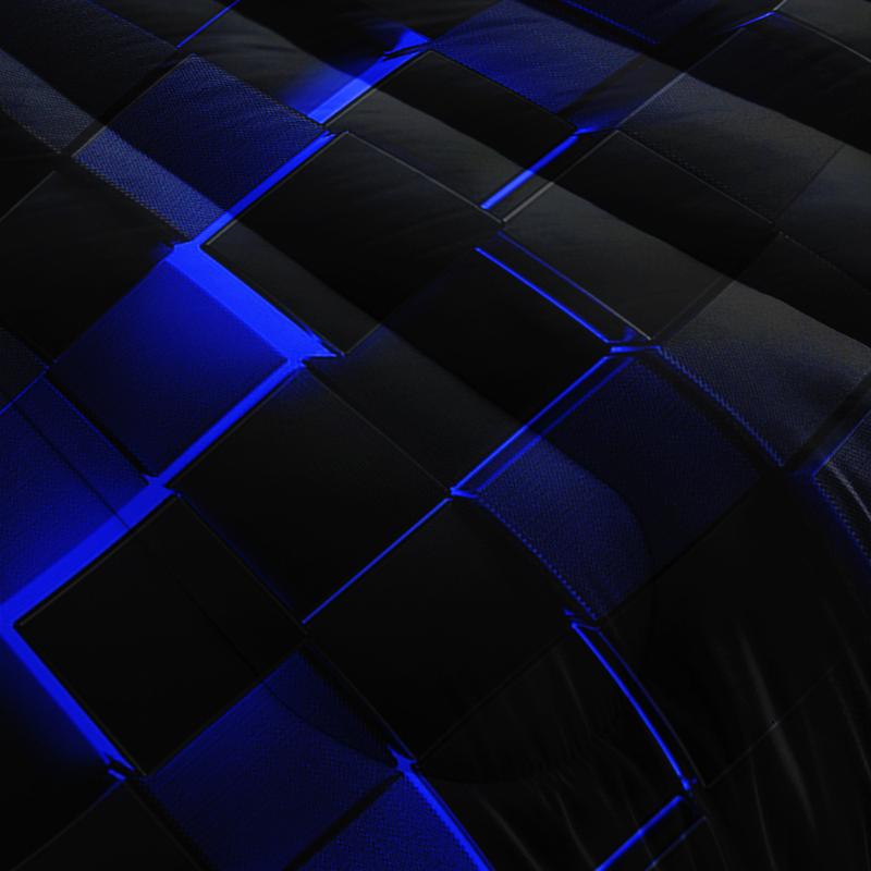 3pcs Red Black Grid Quilt Virtual Space Bedding Set for Adults Bedroom Decor,  futuristic tech vibe Quilt Set Comforter with 2 Pillow Shams Gifts for the Family