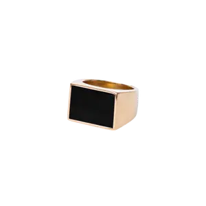 Onyx Jet Stone Signet