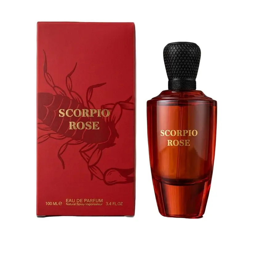 Aroma Paris - Scorpio Rose For Woman - Eau de Parfum 100ml (3.4oz) Luxury Fragrance With notes of Musk Ceder Notes, Long Lasting Fragrances for Everyday Wear