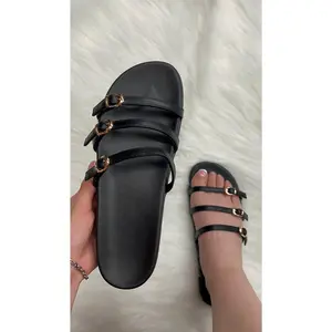 Sammie Tripple Strap Sandal - Adjustable Strap Sandal - Comfort Collection Sandal