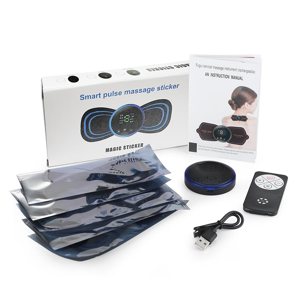Multi-mode Pulse Massage Patch for Neck & Back Pain Relief Wireless Gel Pad with Multiple Modes for Muscle Relaxation Ideal for Tension Relief Heat Compression Leg Massager ring  massager