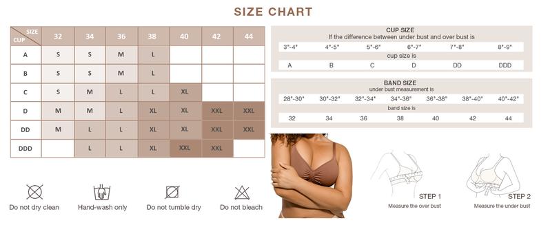 FeelinGirl #live1 Women's Wireless Bra Comfort up to 44DD No Padding No Underwire Unlined Cami Bra Seamless Sports Bra for Everyday Wear Breathable and Stretchy Springtok