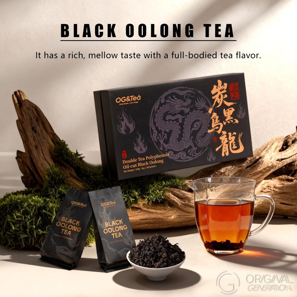 Roasted Black Oolong 128g（8g×16packs）With Rich Aroma Of Charcoal Fire