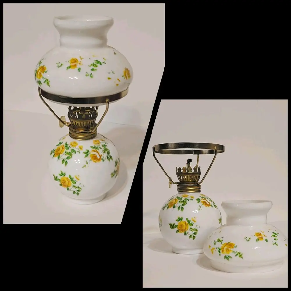 Vintage Gone With The Wind Hurricane Lamp