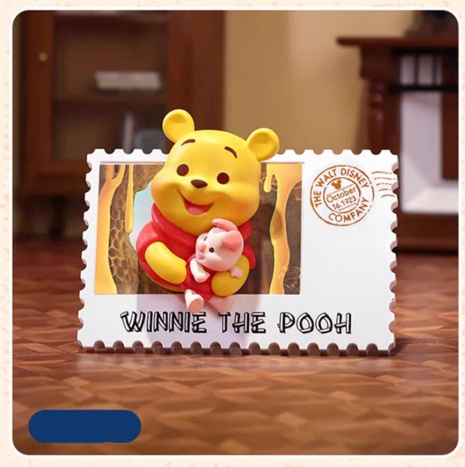 Disney Vintage Stamp Collectible Blind Box,6 Regular +1 Hidden,Mickey, Dumbo, Winnie the Pooh, Stitch and More,Nostalgic Miniature Display Art,Cute Desktop Decor, Gift for Fans & Collectors(Height 2.55"-3.74")