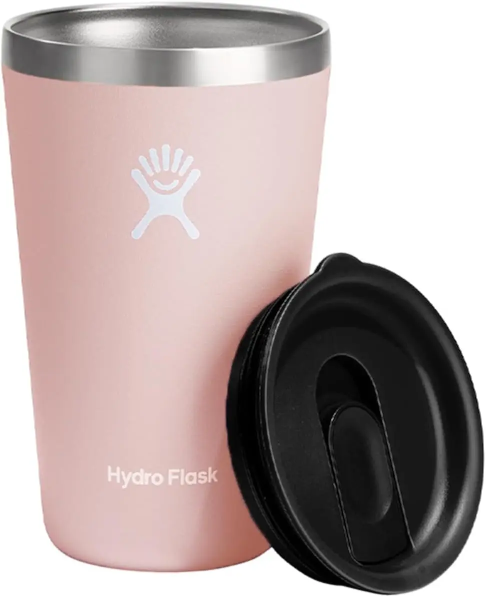Trillium Kitchenware Drinkware Hydro Flask T16CPB678 16oz Double-Wall Stainless Steel Insulated Tapered Leak-Proof Vacuum Tumbler with Lid, BPA-Free, No Flavor Transfer, Portable for Adults' Hot & Cold Water Bottles