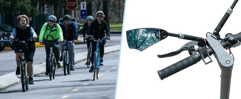 ROCKBROS 360° Adjustable Handlebar Bike Mirror with Anti-Glare Glass ROCKBROS 360° Adjustable Handlebar Bike Mirror with Anti-Glare Glass