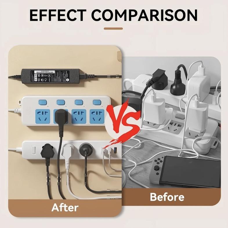 10 Pairs Double Sided Adhesive Wall Hooks, Minimalist Buckle Self Adhesive Hooks, Punch-free Storage Hooks Organiser 10Pcs Plastic Installation Mount Room Hangable