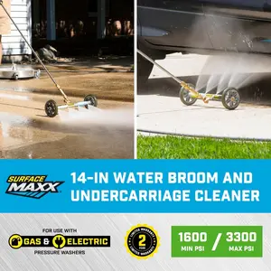 SurfaceMaxx 14-inch Water Broom and Undercarriage Cleaner