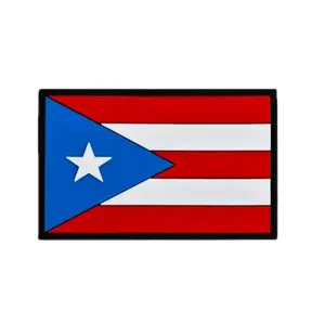 Puerto Rico PVC Rubber Morale Patch 5x8cm