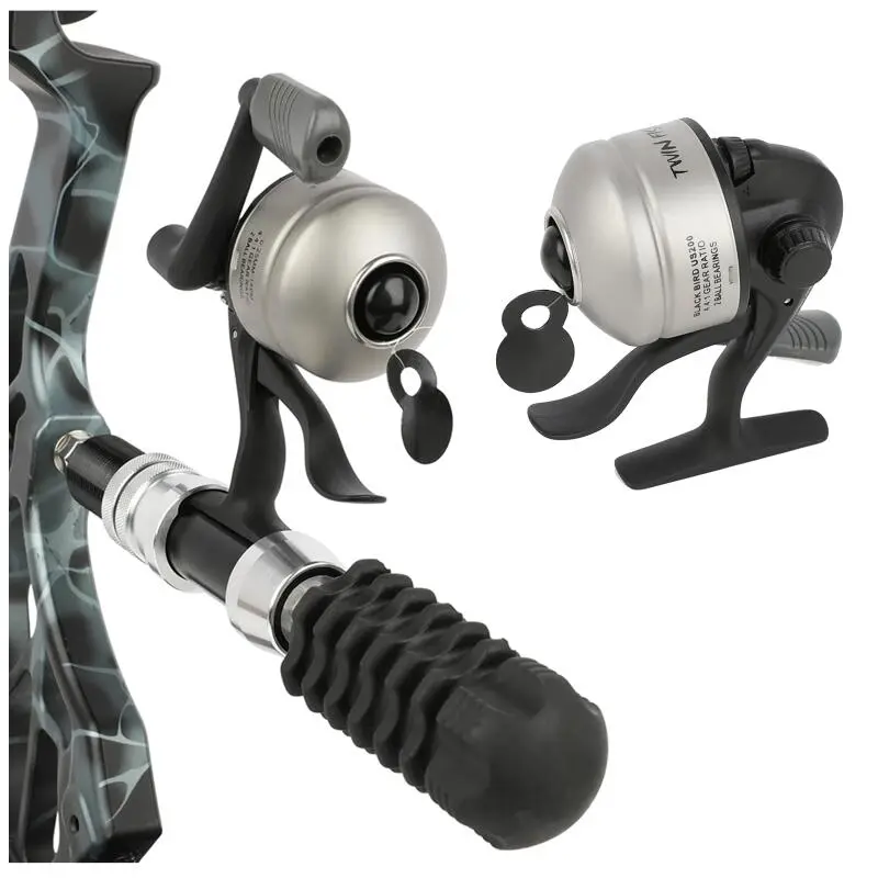 Closed Face Spincast Fishing Reel - Compact Internal Line Design for Slingshot Bowfishing, Portable Sports & Outdoor Fishing Equipment