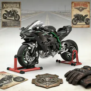 XLG Electric Motorcycle Model, 1:6 Scale, Grateful Kids Gifts, Car Kid Toy, Toys for Grown Ups, Alloy Dynamic Model, Motorcycle with Soundings and Lights and Spray, Bedazzling, Toys, Stranger Things, Things to Buy Diecast Wheels