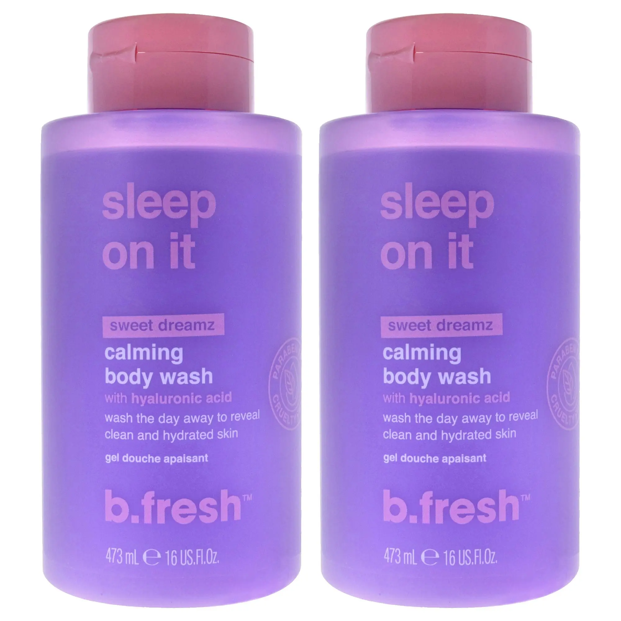 B.Tan Sleep On It Soothing Calming Effect Unisex Body Wash - 16oz, Set of 2
