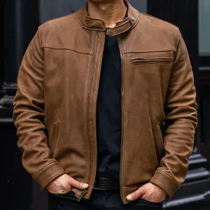 Roadster Premium Leather Jacket (Burnt Copper)