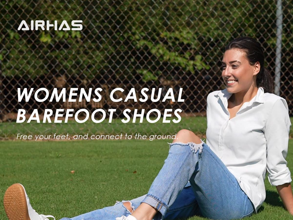 Airhas Womens Minimalist Barefoot Shoes Zero Drop Wide Toe Box Shoes Lightweight Casual Fashion Sneakers for Women