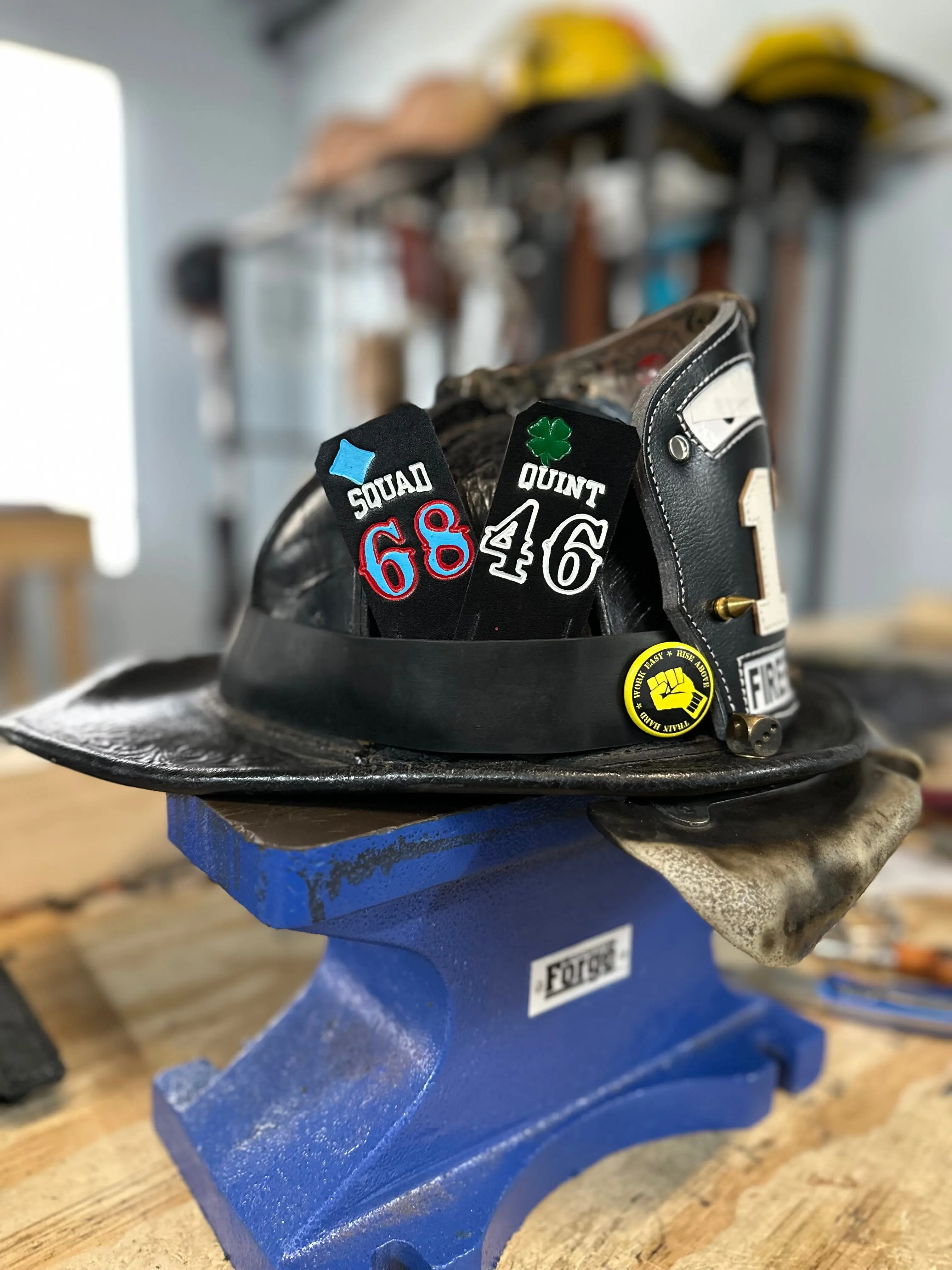 Custom Mini - Leather Helmet Card