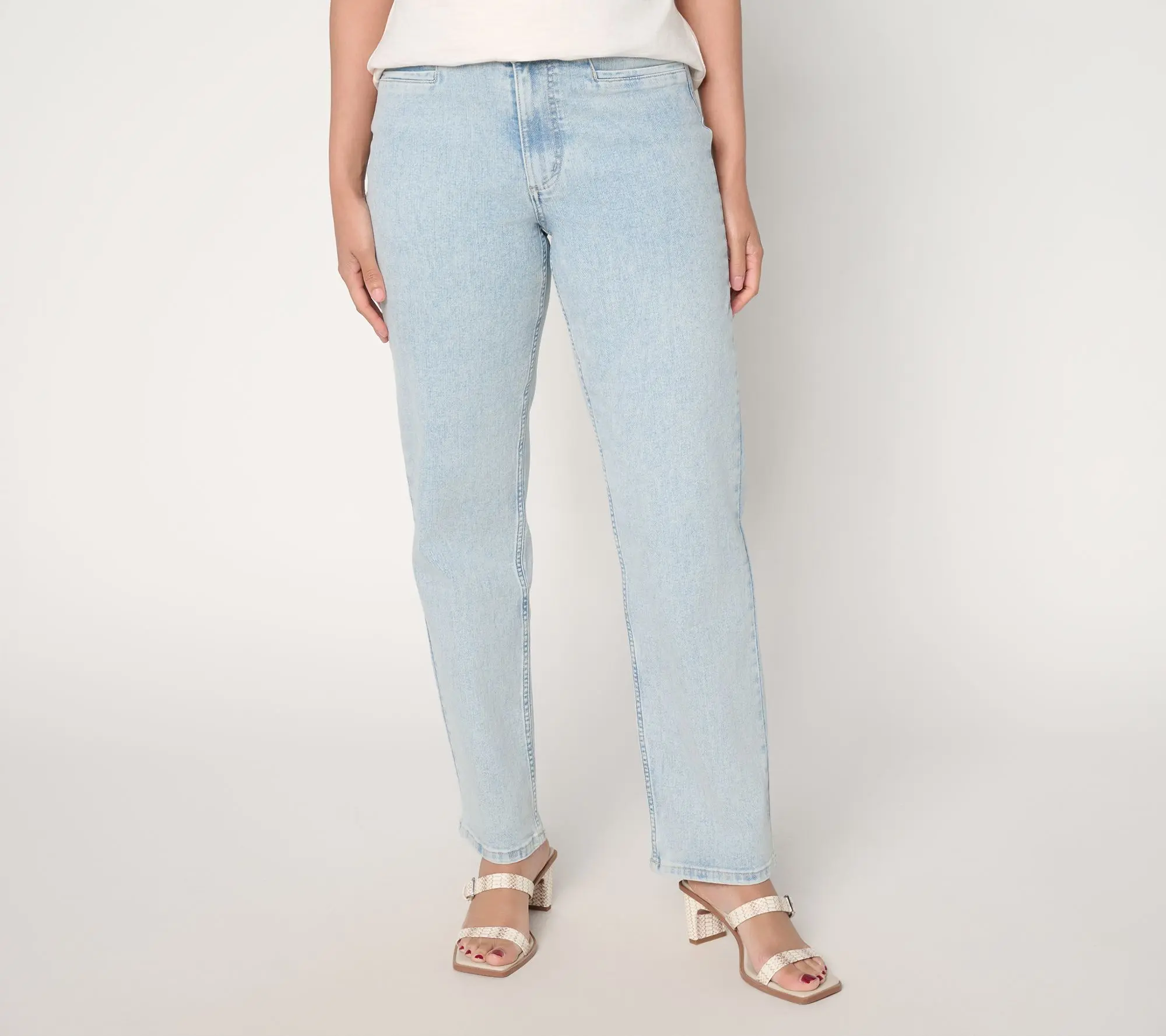 BEAUTIFUL by Lawrence Zarian Petite Deluxe Denim Straight Leg Jean