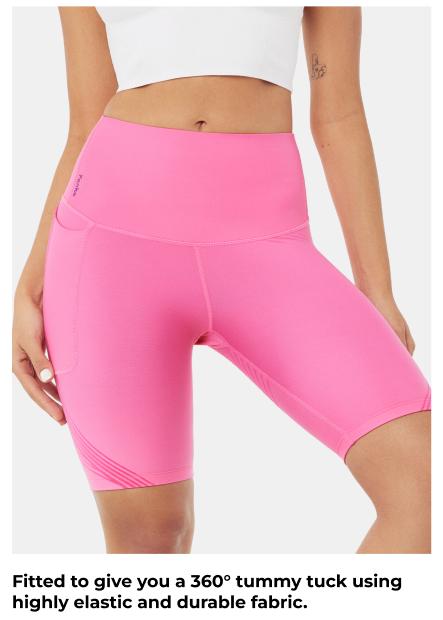 Fanka Body Sculpt Side Pocket 9" Biker Shorts (Reversible Wear)