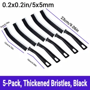 Gap Cleaning Brush with Ultra-Dense bristles for Crevice Cleaning, Window Tracks, Sink Edges, and Grout - Multi-Purpose Scrub Brush for Toilet Bowl, Dryer Vent, and Hard-to-Reach Areas