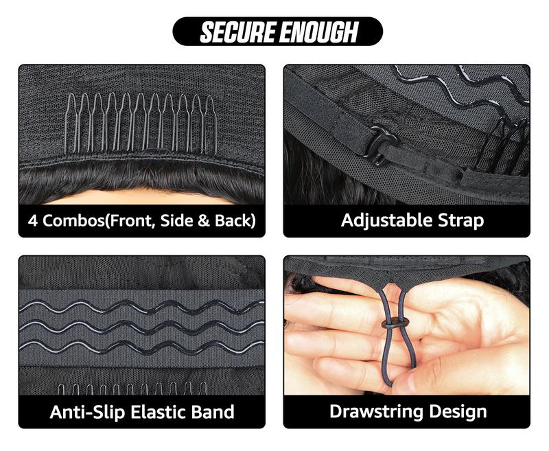 [NEW IN] OQ HAIR 250% Wear Go Half Wig Yaki Spiral Curls Invisible Hairline Glueless Human Hair Wig With Drawstring Seamless Flip Over No Lace Various Styles