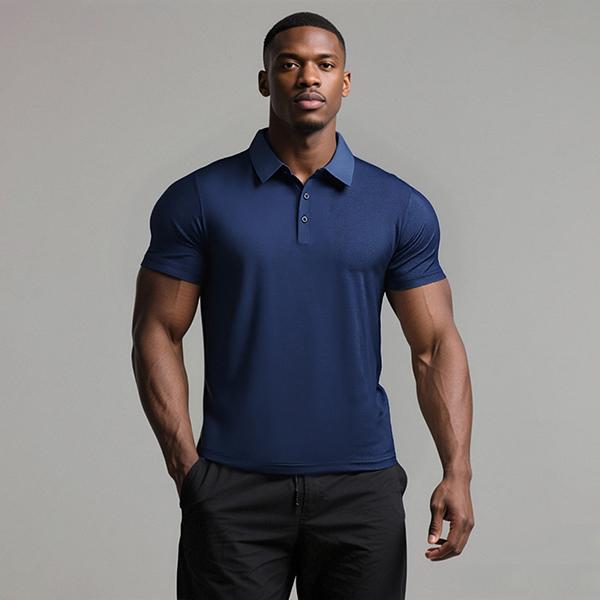 4-Pack Basic Solid Color Breathable Polo Shirts