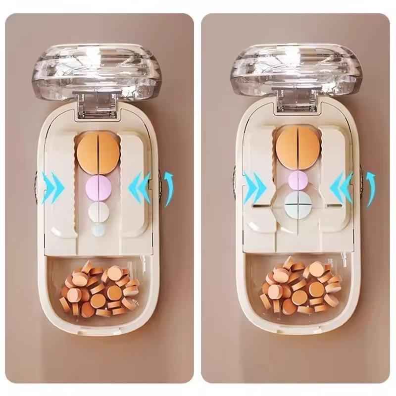 Ultra Precise Pill Cutter Splitter for Small and Tiny Pills with Easy Alignment and Secure Gripping for Perfect Splitting Every Time -RR