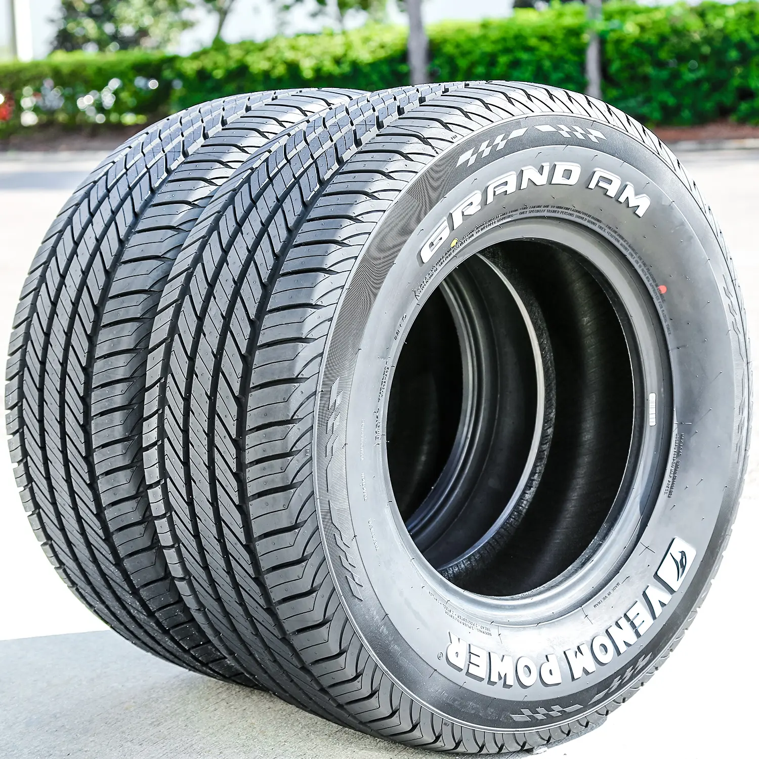 2 Tires Venom Power Grand AM 225/70R15 100S AS A/S All Season