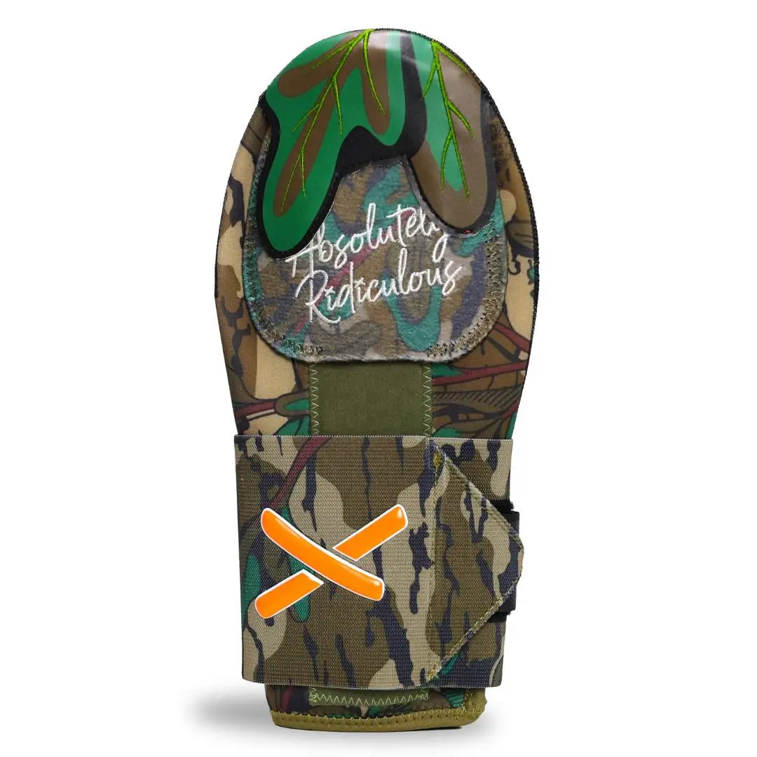 greenleaf Standard Sliding Mitt - Official Mossy Oak Collaboration, 10” Length, 4.75” Width, Art in Disguise Sports & Outdoor Protective Gear, Camo, Pad On Bottom, Protective Plates, Stabilization, Flexible, Stretch Strap, Camo Fabric