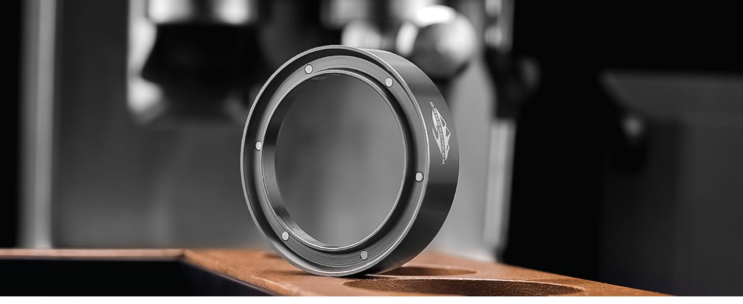 CrossCreek 58mm Espresso Dosing Funnel | Fits All 58mm Espresso Portafilter | Breville/Rancilio/La Marzocco/etc. | Espresso Machine Accessories for Coffee Bar