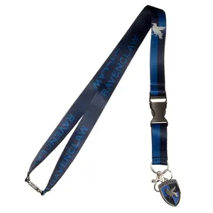 Harry Potter Ravenclaw Lanyard, Multicolor, 25" w/ Charm and Detachable ID Holder