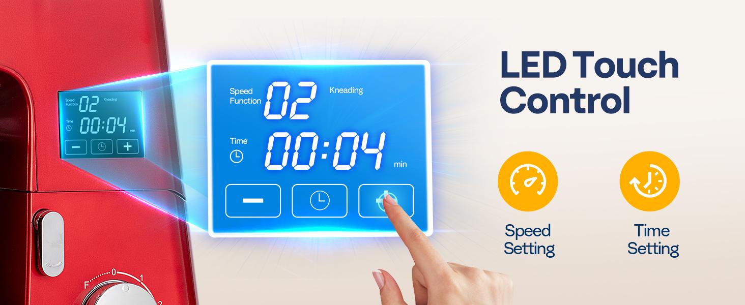 VIVOHOME 9 in 1 Multifunctional Stand Mixer with Fermentation, 6 Speed 7.5 Quart Kitchen Electric Food Mixer with Timer, Meat Grinder, Juice Blender, Vegetable Slicer, Pasta and Cookie Maker VIVOHOME 9 in 1 Multifunctional Stand Mixer with Fermentation, 6 Speed 7.5 Quart Kitchen Electric Food Mixer with Timer, Meat Grinder, Juice Blender, Vegetable Slicer, Pasta and Cookie Maker