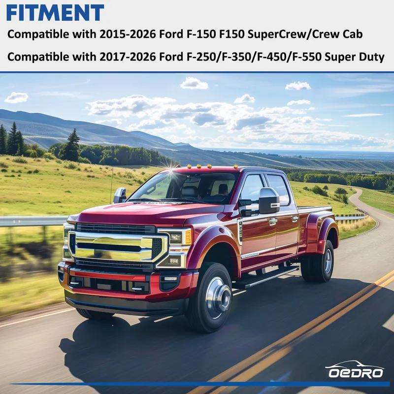 OEDRO Underseat Storage for 2015-2026 Ford F150 SuperCrew/Crew Cab, 2017-2026 F-250/350/450/550 Super Duty, Upgraded Rear F-150 Under Seat Storage Truck Organizer Tool Box