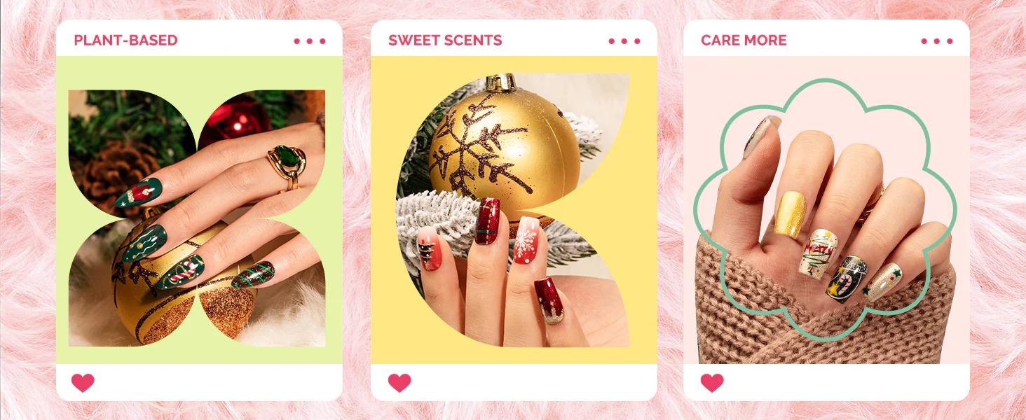 MelodySusie Plant-Based HEMA-Free & HPMA-Free & TPO-Free Gel Nail Polish Set - 16.5ml, Unique Tilt-and-Stand Bottle for Easy Gel Access, Best Gift Choice