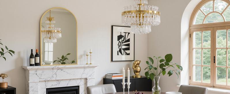 Arched Black Bathroom Mirrors for Wall, Bathroom Mirrors for Over Sink, Metal Framed with HD Shatter-Proof Glass for Entryway, Living Room, Bedroom Arched Black Bathroom Mirrors for Wall, Bathroom Mirrors for Over Sink, Metal Framed with HD Shatter-Proof Glass for Entryway, Living Room, Bedroom