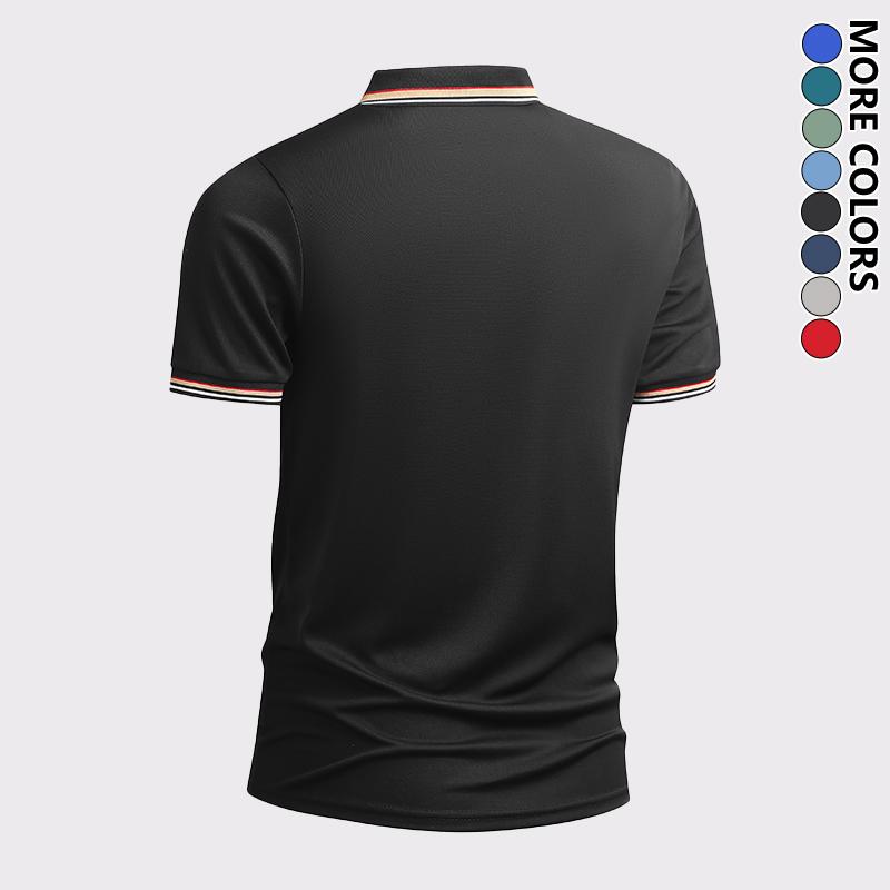 Pack of 5 - Men's Quick Dry Color Block Striped Polo Shirt, Classic Button-Down Collar Top, Trendy Casual Sports Short Sleeve Polo, Suitable for Everyday Activities, Playing Ball, Golf, Outdoor Sports Pack of 5 - Men's Quick Dry Color Block Striped Polo Shirt, Classic Button-Down Collar Top, Trendy Casual Sports Short Sleeve Polo, Suitable for Everyday Activities, Playing Ball, Golf, Outdoor Sports