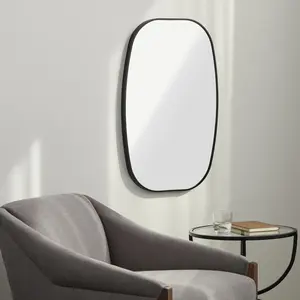 Livabliss Aranya Modern Squared Oval Accent Mirror