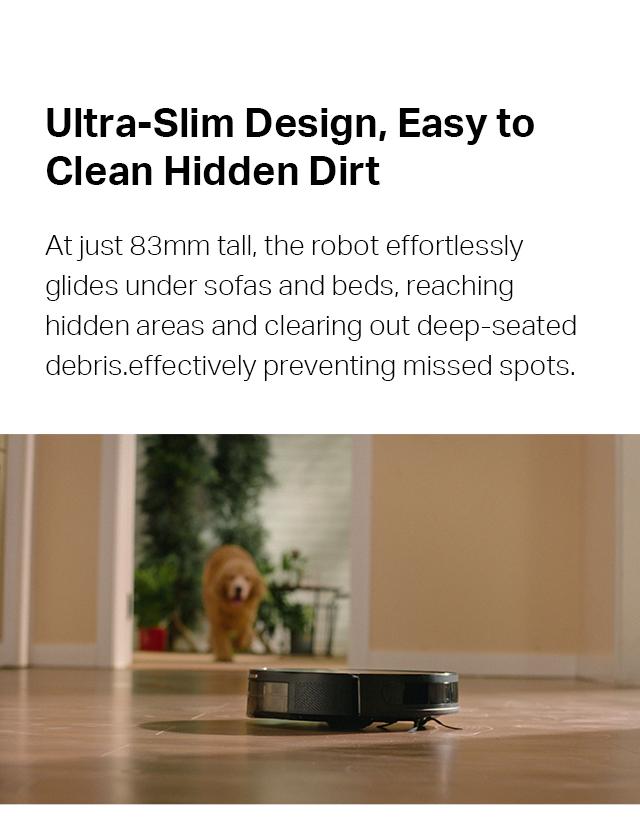 Tapo RV20 Max Plus Ultra-Slim Robot Vacuum and Mop with 5300Pa Suction, MagSLIM LiDAR Navigation, Auto-Empty Dock, 97% Dust Pickup, Alexa & Google Home Compatible - Deep Cleaning Machine Deep Cleaning Machine Automatic Wireless