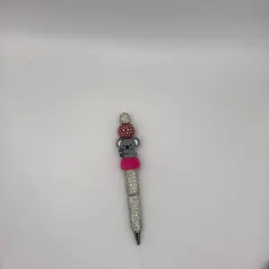 Assorted Bedeable Pen with Sparkling Animal Toppers and Glittery Grip for Stylish Writing