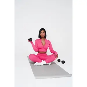 Baddie Fit Hot Pink Cropped Jacket